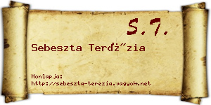 Sebeszta Terézia névjegykártya